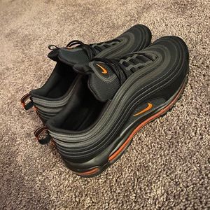 Nike Air Max 97 black orange size 13